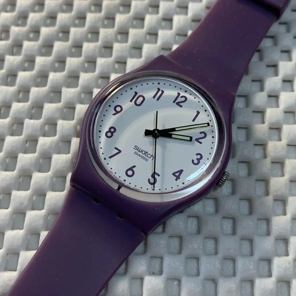 Swatch | Accessories | Swatch Watch Gv22 Purple And White 